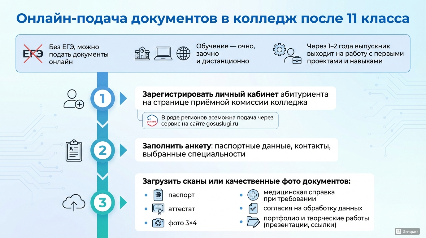 Как подать документы онлайн